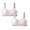Beige 2PCS, variant on Cnuiaeg Girls' Seamless Sports Bras - Solid Color , Ultra Soft Removable Padding Training Bras for Teens & Tweens,Color Beige,Size 9-12 Years