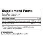 Propolis Liposomal Vitamin C by Beekeepers Naturals, 1000mg Vitamin C, Propolis & Organic Honey, Supercharged Immune Support & Increased Bioavailibity for Max Absorption, 12 Ct