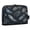 Deep Gray Feathers and Pinecones, variant on Pencil Bag with Magnetic Foldable Base Large Capacity Stand-Up Pencil Case Durable Nylon Pen Pouch Blue-green Flowers