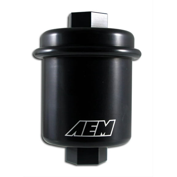 AEM 25-200BK High Volume Fuel Filter - Black
