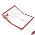 thumbnail image 2 of 12 Funny Christmas Cards Pack (1 Design, 12 Cards) - Santa Yoga Holiday B1885, 2 of 6