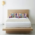 thumbnail image 6 of Yayeee Pillowcase King Size Set of 2 Satin Wrinkle Resistant Pillow Case, Blue Jam Jars, 6 of 7