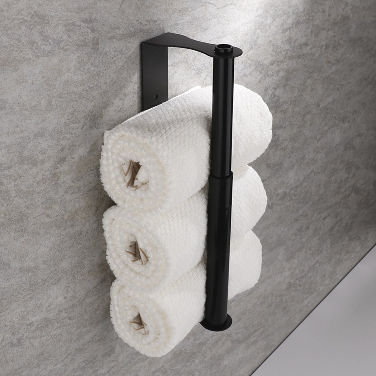 Toilet Paper Holder Adhesive Kitchen Bathroom Aluminum Matt Gold Black  Sliver Stand WC Paper Towel Hanger Rack Tissue Roll Shelf