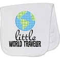 thumbnail image 2 of Inktastic Little World Traveler Baby Burp Cloth, 2 of 3