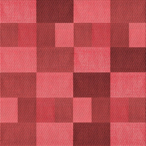 Ahgly Company Indoor Square Patterned Love Red Area Rugs, 7' Square