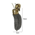 thumbnail image 5 of Pebbuoy Vintage Purse Mesh Coin Chainmail,Victorian Style Wallet,Double Mesh Coin Holder with Twist Lid Gate Top, 5 of 6