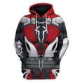 thumbnail image 4 of Sudadera con capucha y cremallera con estampado gráfico de MK Mortal Kombat para hombre, novedad en sudaderas y sudaderas, jersey de talla grande Harajuku, ropa para hombre, 4 of 4
