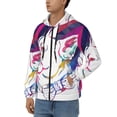 thumbnail image 3 of Naloa Colorful Bulldog Men’s Hoodies, Zip up Hoodie, Sweatshirts,Hoodies for Men Sizes S-3XL-X-Large, 3 of 5