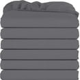 thumbnail image 1 of Sábanas ajustables Utopia Bedding, paquete de 6 unidades, microfibra suave, color gris, 1 of 6