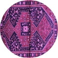 thumbnail image 1 of Ahgly Company Indoor Round Persian Purple Traditional Area Rugs, 4' Round, 1 of 4