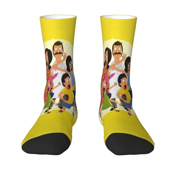 Bob's Burgers Socks Crew Novelty Socks Casual Dress Gifts For Men Women