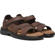 Dr Scholl's Men's Leather Complex Sandal (Dark Brown, 10M)