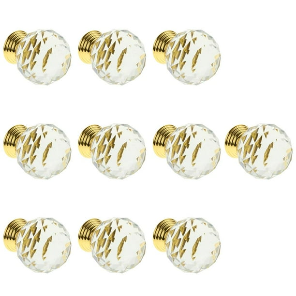 Pomos de cristal para puertas, cajones, armarios y muebles de cocina segundo