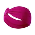 thumbnail image 4 of Unisex Running Fitness Headband for Sports Yoga Sweatproof Elastic Cotton Headscarf, Moisture Wicking Sweatband for Men Women, Dark Purple, 4 of 4