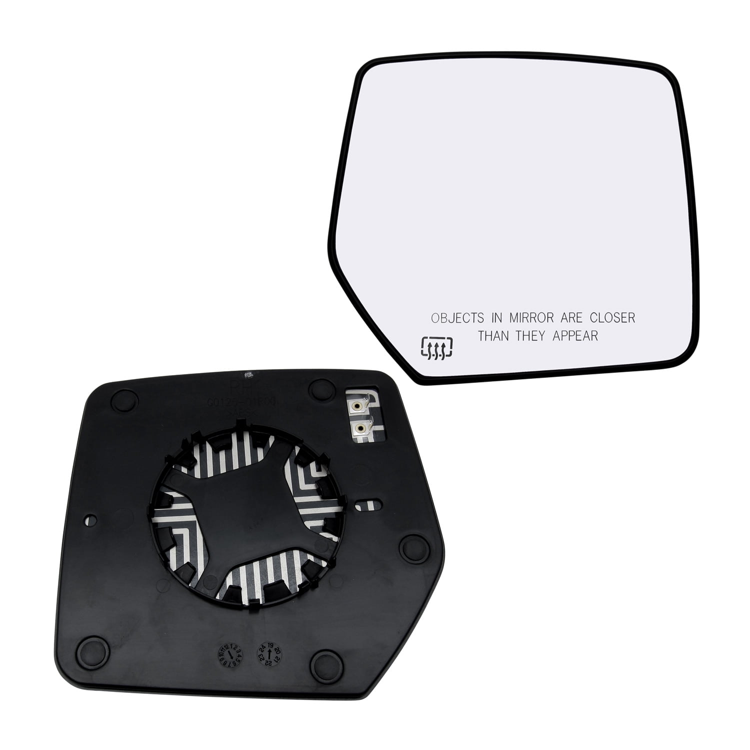 New Replacement Driver Side Mirror Heated Glass W Backing Compatible With 2008-2012 Honda Accord Sold By Rugged TUFF