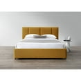 thumbnail image 4 of Omax Decor Venice Upholstered Platform Queen Bed in Mustard Boucle Fabric, 4 of 9