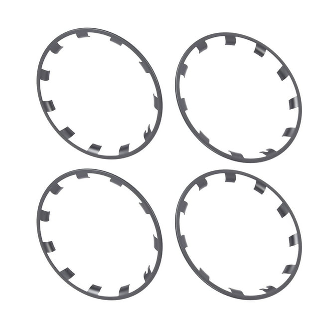 21in Wheel Rim Edge Protector Ring Clips with Soundproof Foam for Hubcaps 4pcs