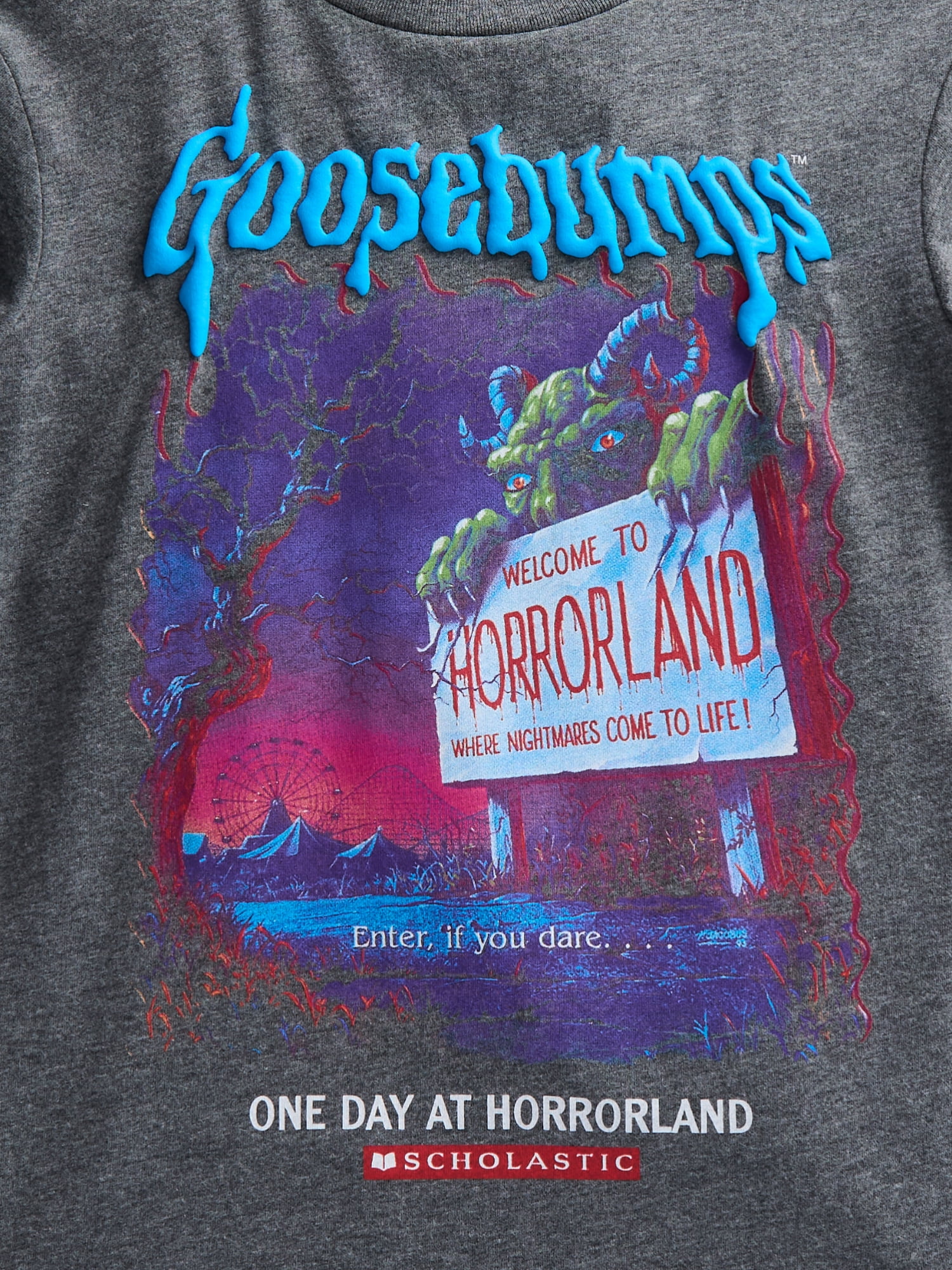 Goosebumps Boys Halloween Graphic Tee with Short Sleeves, Sizes 4-23