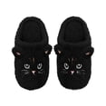 thumbnail image 4 of Willtoo Plush Animal Slippers, Soft And Comfortable Slippers, Women'S Home Slippers, Bedroom Cat Plush Slippers Black 9.5-10 Women/8-8.5 Men, 4 of 4