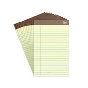 Staples 100% Recycled Narrow Ruled Perforated Notepads Canary 5" x 8" 12/PK 815590