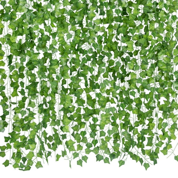 Scidweet Fake Ivy Vines Plants, 20 Pack 160 ft Artificial Hanging Plants Faux Greenery Vines Garlands for Indoor Outdoor Wall Wedding Room Home Decor