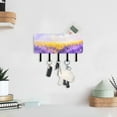 thumbnail image 6 of Lavender Clouds Wheat Mail Holder Organizer Wall Mount with Shelf Key Holder Key Rack with 5 Key Hooks for Wall Decorative, 6 of 6