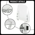 thumbnail image 3 of KOJEM Clear Motorcycle Windshield Screen Fit for Moped Visor 125cc 150cc Gas Gy6 windscreen 14.3"x16.5" for Yamaha Honda Visor Scooter Transparent Acrylic, 3 of 13