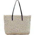 thumbnail image 1 of Women Straw Tote Large Beach Handmade Weaving Shoulder Bag Purse Straw Handbag, 1 of 4
