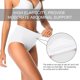 thumbnail image 4 of XmhyTop 5 Piezas de Bragas para Mujer Algodón Cintura Alta. Suaves, Transpirables y Elásticas, Cobertura Total, Color carne, Talla S, 4 of 5