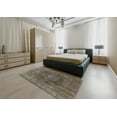 thumbnail image 5 of Ahgly Company Machine Washable Indoor Rectangle Industrial Modern Coffee Brown Area Rugs, 8' x 12', 5 of 7