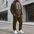 thumbnail image 6 of LEKWK Tracksuit Men 2 Piece Sweatsuits Zip Up Hoodie Sweatshirt and Jogger Sweatpants with Pockets Fall Winter Athletic Gym Running Activewear, 6 of 8