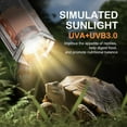 thumbnail image 1 of Visland Reptile Heat Lamp 360-degree Rotatable Arm Brightness Adjustable Sunlight Simulation UVA UVB Turtle Basking Spot Light, 1 of 8