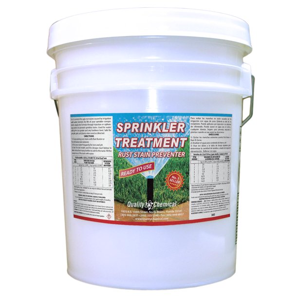 Sprinkler Treatment Rust Stain Preventor 5 gallon pail
