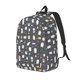 thumbnail image 1 of Balery Lovely Penguin Mochila Clásica Impresa Básica para Viaje, Mochila Escolar Resistente al Agua, Mochila de Lona con Correas Ajustables-Small, 1 of 5