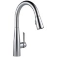 thumbnail image 1 of Chrome Kitchen Faucet with Pull Down Sprayer, Modern Kitchen Sink Faucet 1 or 3 Hole with Deck, Single Handle Stainless Steel Pull Out Kitchen Faucet for Laundry Bar RV Farmhouse, 1 of 2