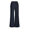 thumbnail image 4 of Women'S Cargo Hiking Pants High Waisted Wide Leg Waterproof Lightweight Stretch Multi Pockets For Work Casual Outdoor, 4 of 7
