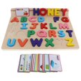 thumbnail image 2 of Rompecabezas de de 26 Letras Juguetes Educativos Bloques de Aprendizaje en Mayúsculas de Rompecabezas para de 1 Año Baoblaze Rompecabezas de madera del alfabeto, 2 of 7