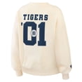 thumbnail image 4 of Women's WEAR by Erin Andrews Cream Detroit Tigers Heavyweight Crew Neck Sweatshirt, 4 of 4