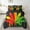 Black Red Green Yellow, variant on Erosebridal Watercolor Cannabis Bedding Twin Size, Colorful Marijuana Bedding Accessories, Lightweight 7pcs