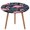 style-7, variant on Flamingo Pattern Round Fitted Tablecloth with Flannel Backing Elastic Table Cloth Waterproof Oil-Proof Plastic Table Cover Table Up 40"-54" Diameter)
