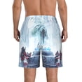 thumbnail image 3 of Ghostbusters Frozen Empire Film Men's Beach Shorts Swim Trunks Casual Quick Dry Board Shorts Swimwear with Mesh Lined and Pockets, 3 of 8