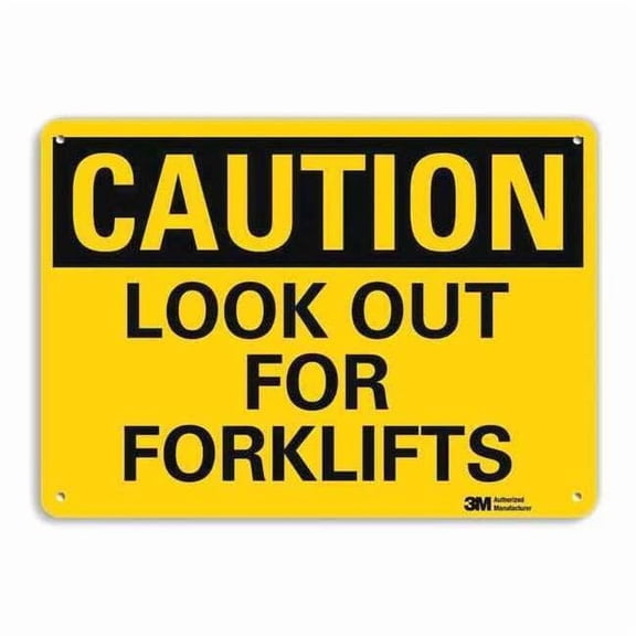 Lyle Caution Sign,10 inx14 in,Aluminum U4-1508-NA_14x10
