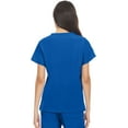 thumbnail image 2 of Hey Collection Scrubs 4-Way Stretch V-Neck Medical Scrub Top with Princess Seam, Royal, S, 2 of 4