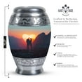 thumbnail image 2 of Mountain Large Cremation Decorative Urn, Splendor Of Aurora Borealis Northern Lights Urn, Urns For Human Ashes Adult Man, Memorial Urn, Urn For Ashes For Women, Cremation Urns, 10 Inch, 2 of 5