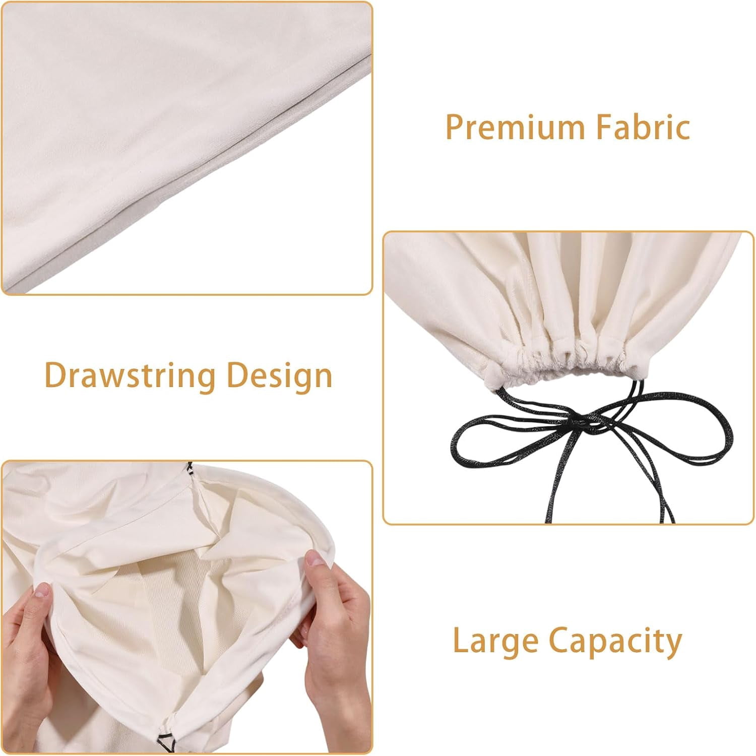 3 Pcs 3 Size Travel Shoe Bags for Packing 15.7''×11.8'' Shoe Storage Bag Dustproof Drawstring Travel Bags for Men and Women Travel Dorm Hotel College Gym, White