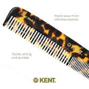 Kent 9T Fine Tooth and Wide Tooth Comb Detangler Hair Combs - Large Handmade and Saw-Cut Dressing Comb - Wet Hair Comb for Women and Durable Grooming Comb for Men Made in England