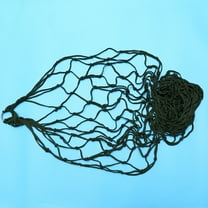 TEHAUX Black Nylon Mesh Hammock Rope Bed for Travel, Camping, Outdoor, Backyard, Patio, Lightweight and