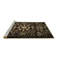 thumbnail image 2 of Ahgly Company Machine Washable Indoor Square Oriental Brown Industrial Area Rugs, 6' Square, 2 of 4