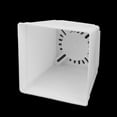 thumbnail image 3 of Plastic Square Flower Printed Pot Saucer Holder for Yard Balcony White 4 x 4 Inch 10pcs, 3 of 4