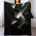 thumbnail image 4 of Geometric Flannel Throw Blanket for Gifts for Women Men Girls Boys All Seasons, 4 of 8
